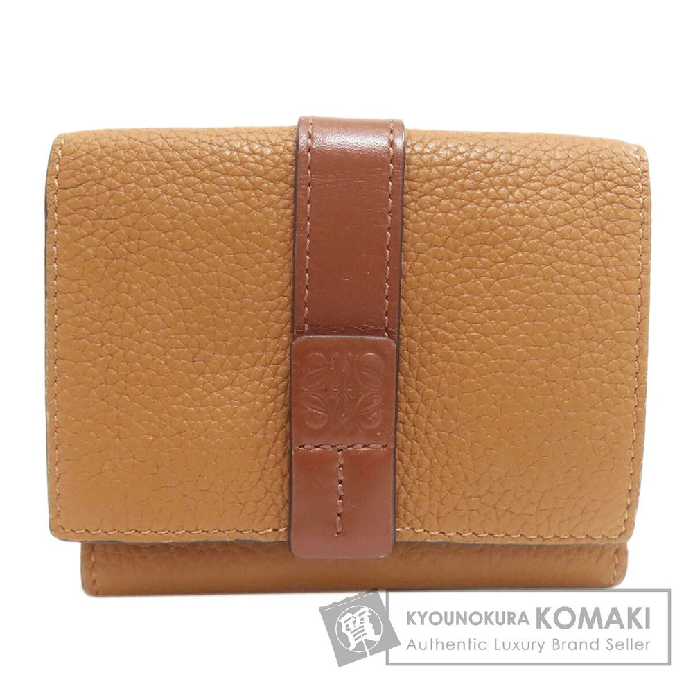 Loewe Anagram Tri fold Wallet coin purse Leather